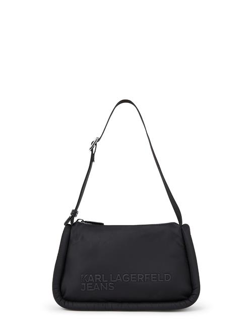 KARL LAGERFELD JEANS Skuldertaske 'Puffy'  sort