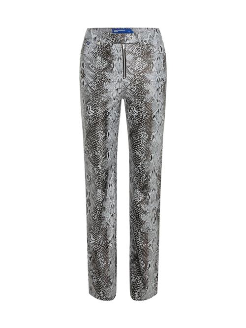 KARL LAGERFELD JEANS Bukser 'Snake'  grå / sort