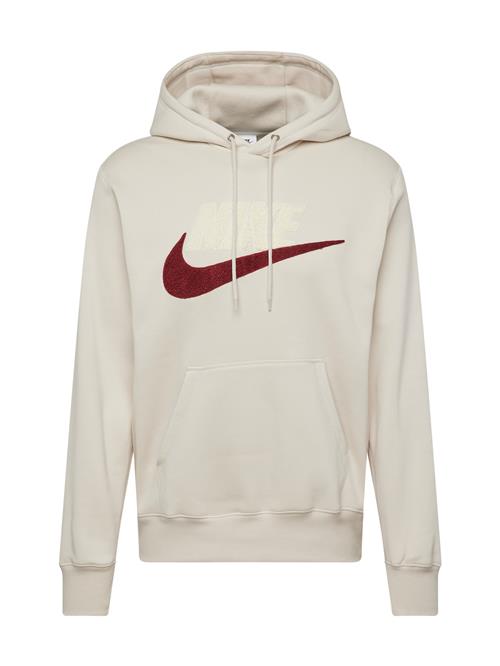 Se Nike Sportswear Sweatshirt 'CLUB'  vinrød / offwhite ved About You