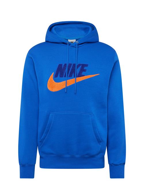 Se Nike Sportswear Sweatshirt 'CLUB'  blå / koboltblåt / mørkeorange ved About You