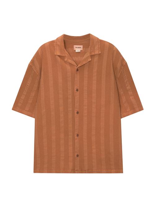 Pull&Bear Skjorte  mørkeorange