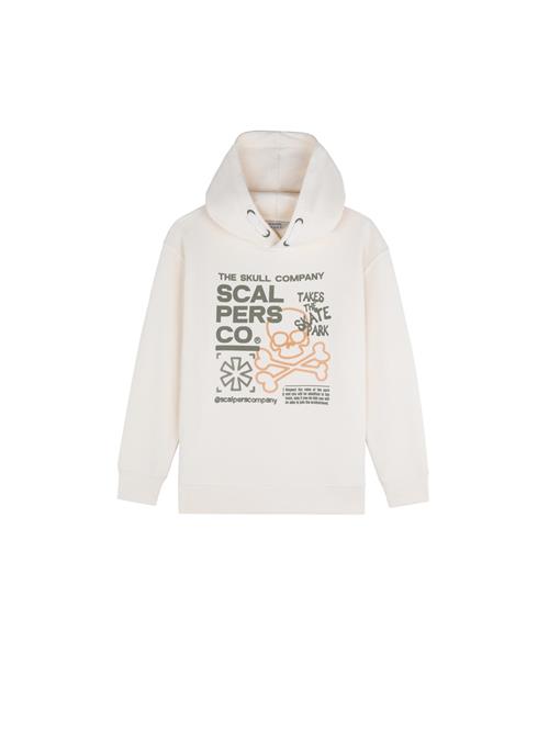 Scalpers Sweatshirt 'Stroke'  grå / orange / offwhite