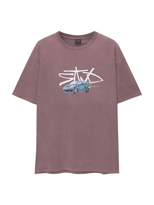 Pull&Bear Bluser & t-shirts  opal / lysviolet / sort / hvid