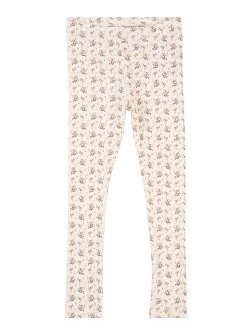 Se Lil'Atelier Leggings 'NMFGAGO LIL'  nude / oliven / hvid ved About You