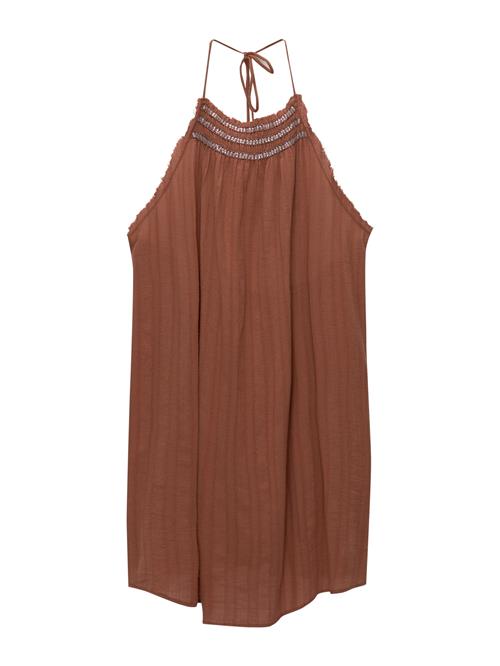 Pull&Bear Sommerkjole  brun / lilla / sort