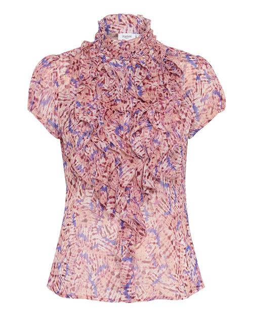 Se SAINT TROPEZ Bluse 'Lilja'  blandingsfarvet / pastelpink ved About You