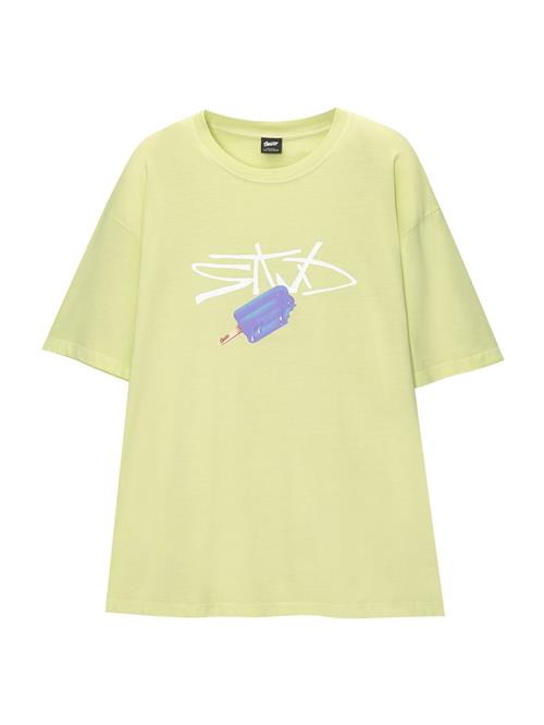 Pull&Bear Bluser & t-shirts  beige / safir / kiwi / hvid