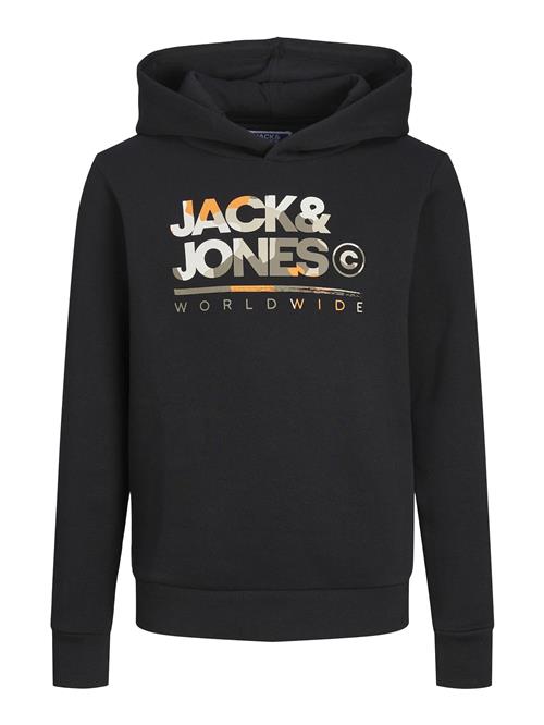 Jack & Jones Junior Sweatshirt 'JJLuke'  mudderfarvet / lysegrå / mørkeorange / sort