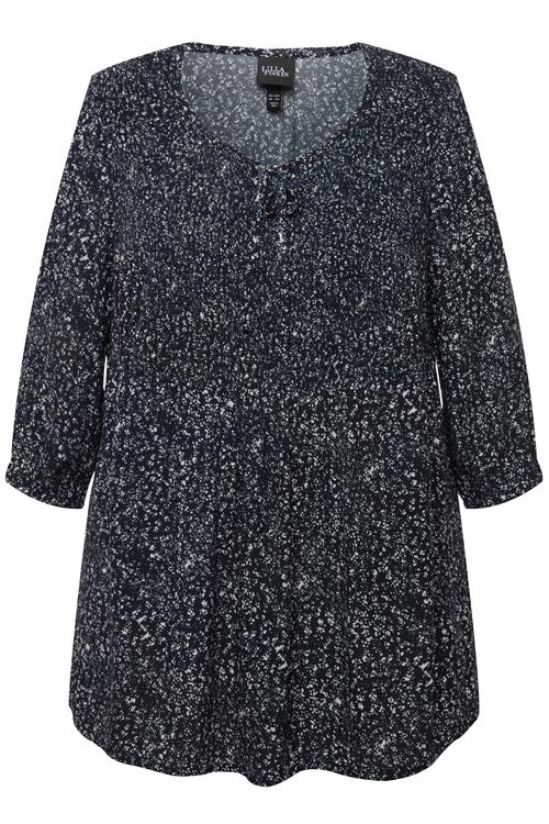 Ulla Popken Bluse  marin / hvid