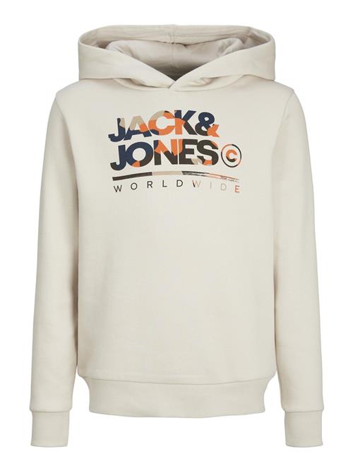 Jack & Jones Junior Sweatshirt 'JJLuke'  grå / orange / sort