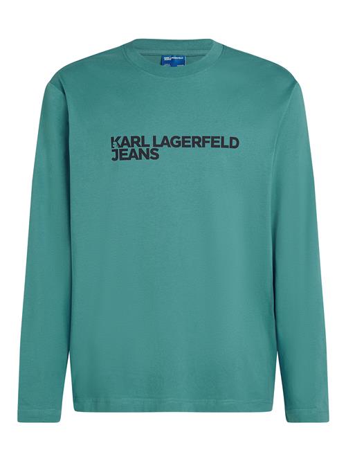 Se KARL LAGERFELD JEANS Bluser & t-shirts  turkis / sort ved About You