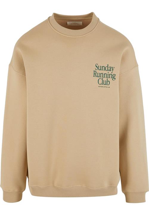 Another Cotton Lab Sweatshirt 'Sunday Running Club'  mørkebeige / mørkegrøn