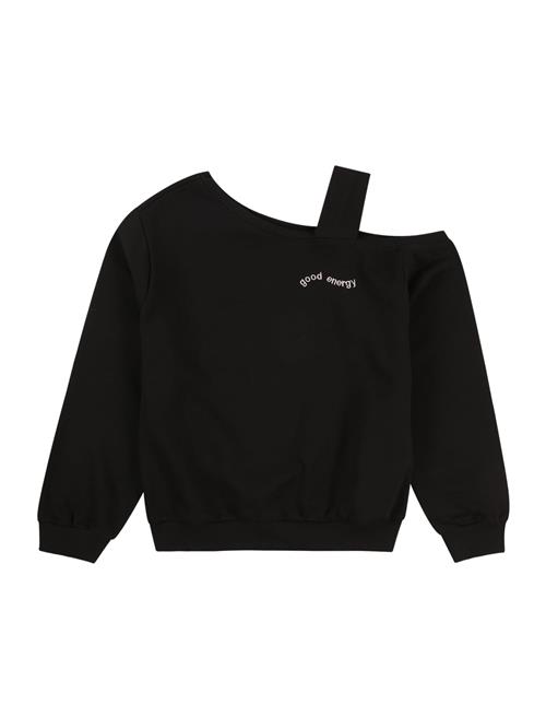 Se KIDS ONLY Sweatshirt 'KOGSEEMA'  sort / hvid ved About You