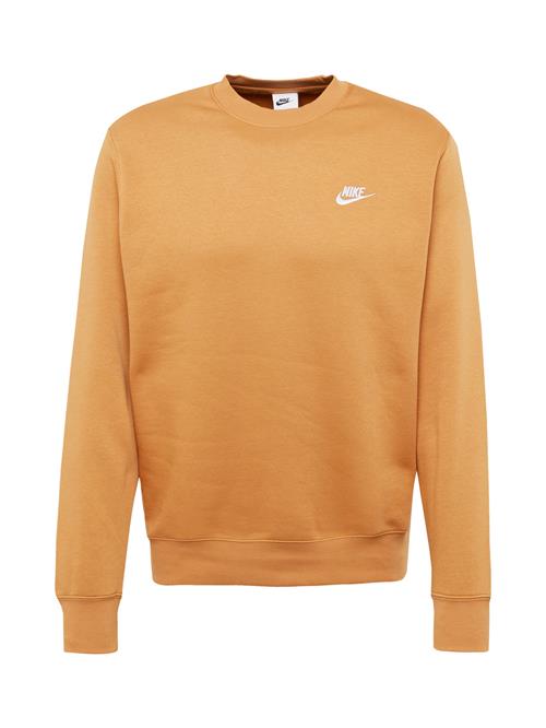 Se Nike Sportswear Sweatshirt 'CLUB Fleece'  lyseorange / hvid ved About You