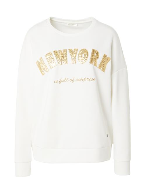 Se Key Largo Sweatshirt 'NEW YORK'  guld / hvid ved About You