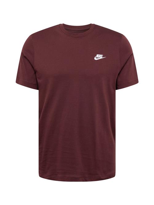 Nike Sportswear Bluser & t-shirts 'CLUB'  burgunder / hvid