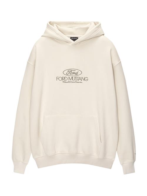 Pull&Bear Sweatshirt  mudderfarvet / gran / uldhvid