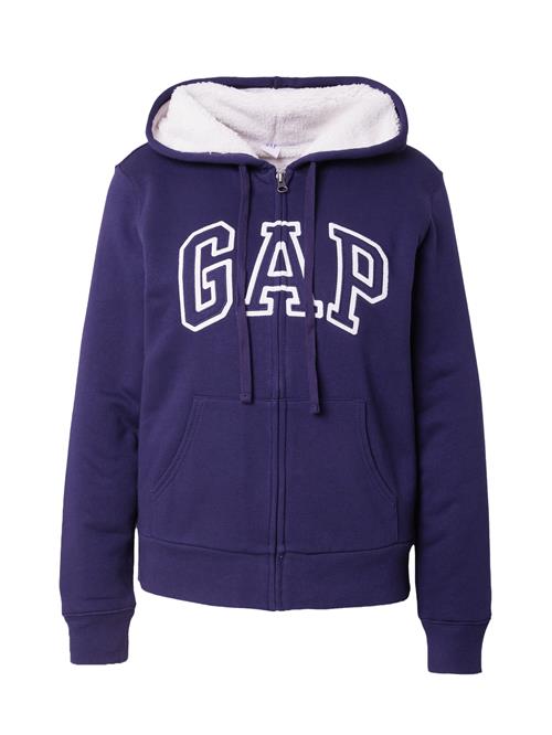 GAP Sweatjakke  navy / hvid