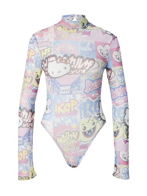 GCDS Shirtbody 'HELLO KITTY'  lyseblå / gul / lys pink / naturhvid