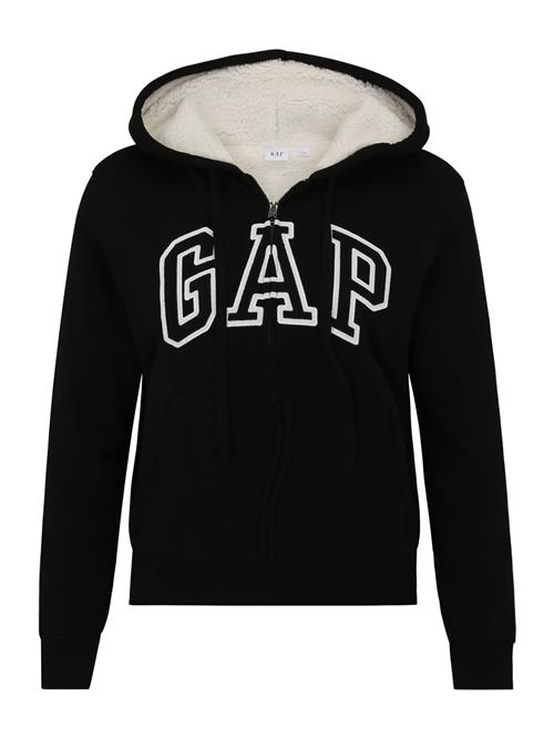 Gap Petite Sweatjakke  sort / hvid