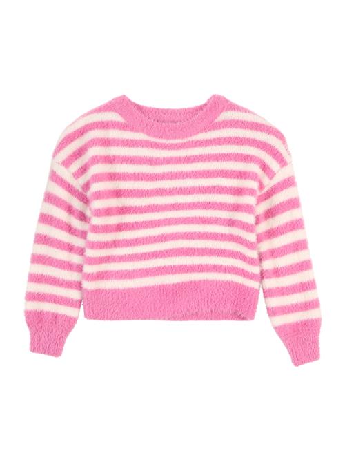 Se KIDS ONLY Pullover  lys pink / hvid ved About You