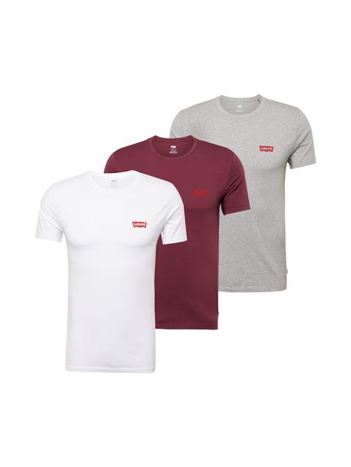 LEVI'S ® Bluser & t-shirts  grå-meleret / rød / vinrød / hvid