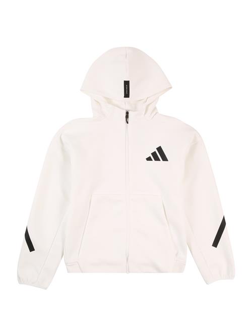 ADIDAS SPORTSWEAR Sportssweatjakke 'Z.N.E.'  sort / hvid