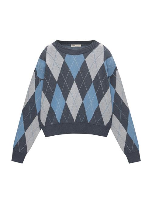 Pull&Bear Pullover  lyseblå / mørkeblå / greige