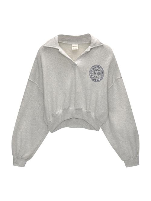 Se Pull&Bear Sweatshirt  navy / grå-meleret ved About You