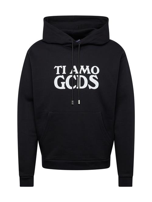 GCDS Sweatshirt 'TI AMO'  sort / hvid