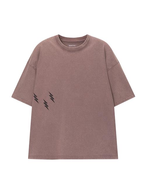 Pull&Bear Bluser & t-shirts  lysviolet / sort