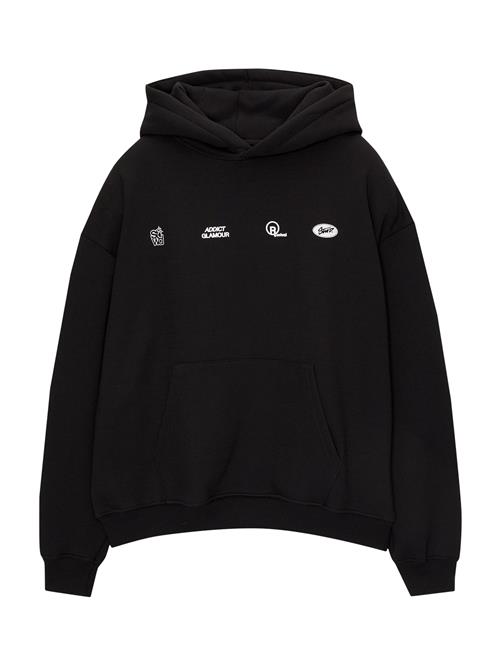 Pull&Bear Sweatshirt  lysegrøn / rød / sort / hvid