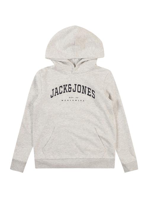 Jack & Jones Junior Sweatshirt 'JJECALEB'  lysegrå / sort