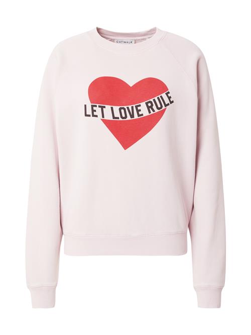 Se CATWALK JUNKIE Sweatshirt  lyserød / rød / sort ved About You