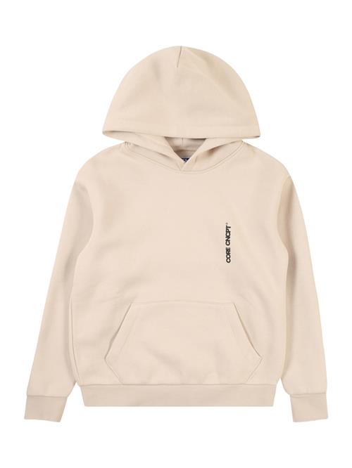 Jack & Jones Junior Sweatshirt 'JCOAUTHENTIC'  beige / orange / sort