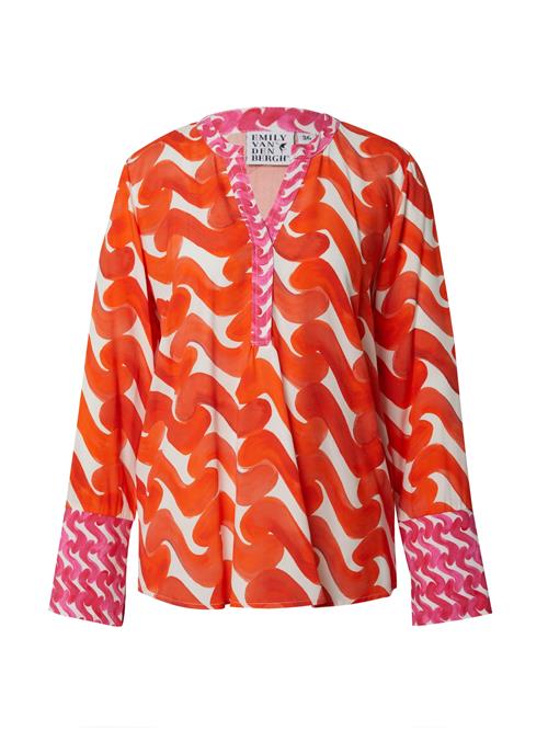 Emily Van Den Bergh Bluse  orange / pink / hvid