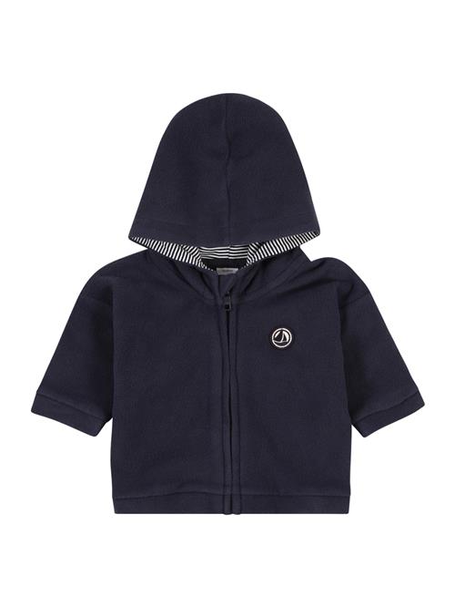 PETIT BATEAU Fleecejakke  navy / offwhite