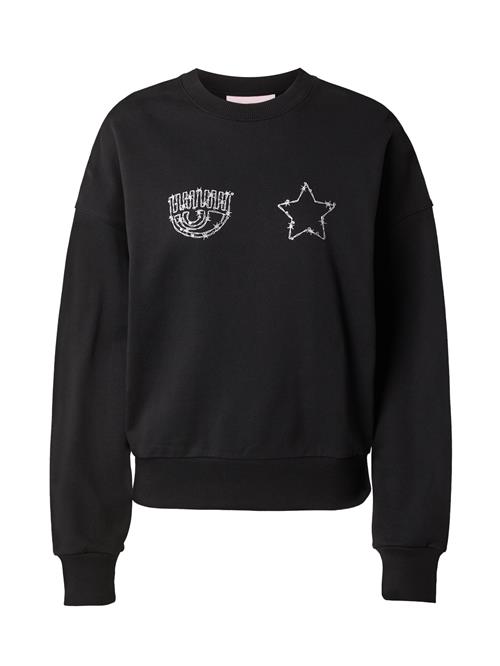 Se Chiara Ferragni Sweatshirt  sort / sølv ved About You