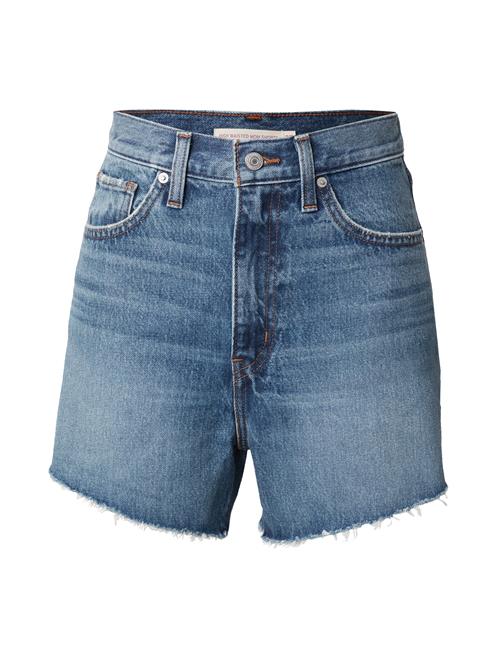 LEVI'S ® Jeans 'High Waisted Mom Short'  blue denim / brun / brandrød / hvid