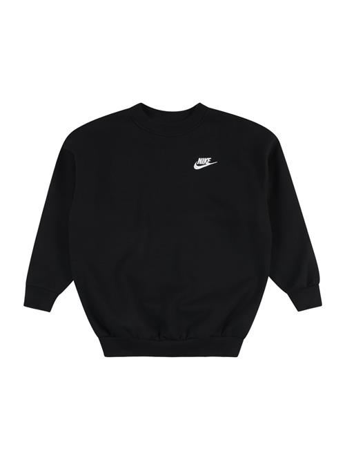 Nike Sportswear Sweatshirt 'Club Fleece'  sort / hvid