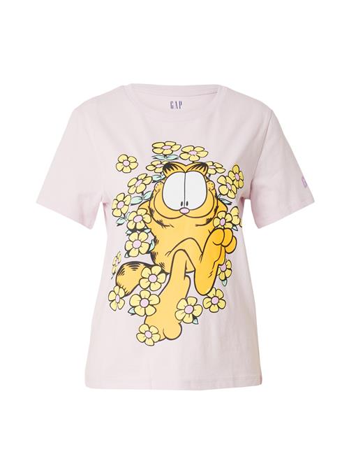 Se GAP Shirts 'GARFIELD'  pastelgul / mørkegul / blomme / sort ved About You