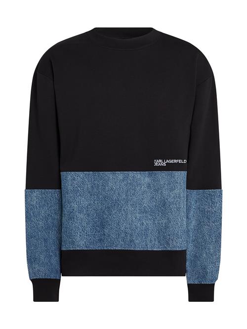 KARL LAGERFELD JEANS Sweatshirt  blå / stone / sort / hvid