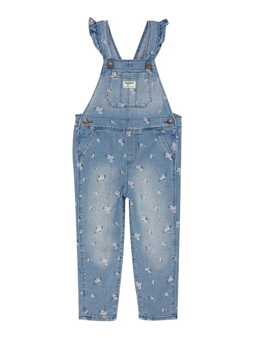 OshKosh Overalls  blue denim / mørkegrøn / hvid