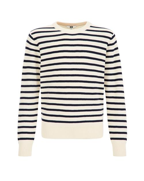 WE Fashion Pullover  elfenben / sort