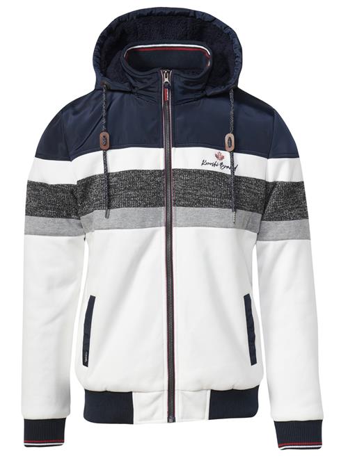 KOROSHI Sweatjakke  navy / grå / rød / sort-meleret / hvid