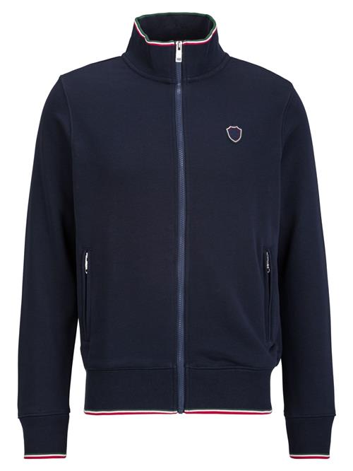 19V69 ITALIA Sweatjakke 'ZAAN'  navy / mørkegrøn / mørkerød / hvid