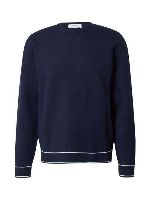 Se DAN FOX APPAREL Pullover 'Darian'  navy / hvid ved About You