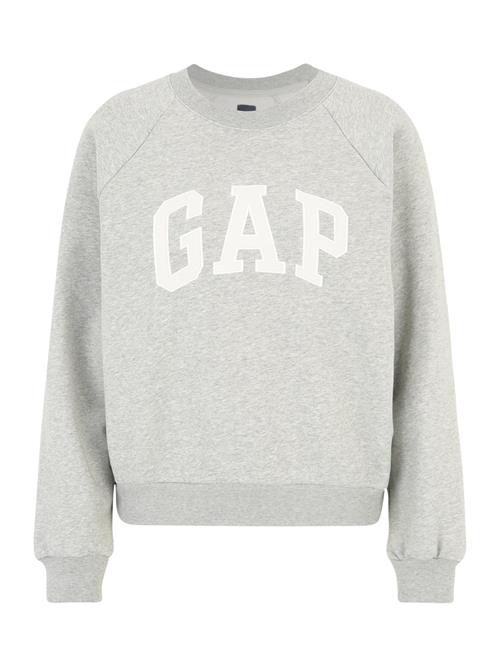 Gap Petite Sweatshirt 'HOLIDAY'  grå-meleret / hvid