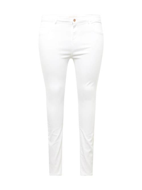 Se ONLY Carmakoma Jeans 'THUNDER'  white denim ved About You