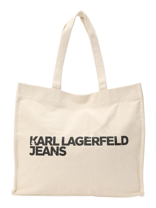 KARL LAGERFELD JEANS Shopper  sort / uldhvid